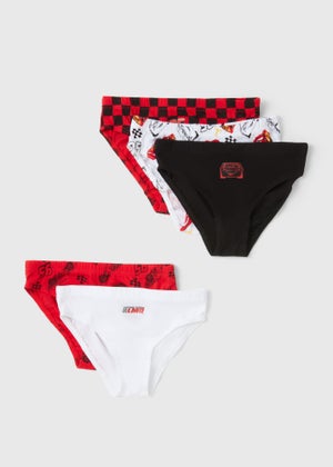 5 Pack Cars Boys Multicoloured Briefs (2-7yrs)