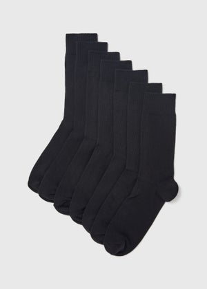 7 Pack Black Cotton Rich Socks 7 Pack Black Cotton Rich Socks