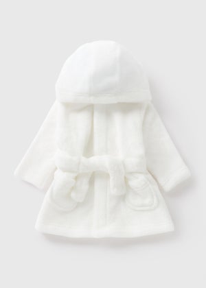 Baby White Dressing Gown (Newborn-18mths) Baby White Dressing Gown (Newborn-18mths)