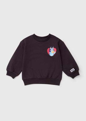 Bluey Kids Black Valentines Sweatshirt (1-7yrs) Bluey Kids Black Valentines Sweatshirt (1-7yrs)