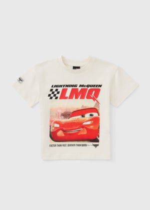 Cars Boys White Lightning McQueen Photographic T-Shirt (1-7yrs) Cars Boys White Lightning McQueen Photographic T-Shirt (1-7yrs)