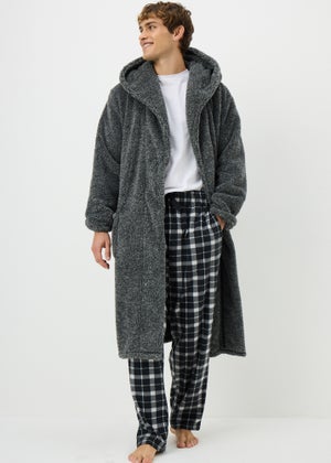 Grey Premium Dressing Gown Grey Premium Dressing Gown