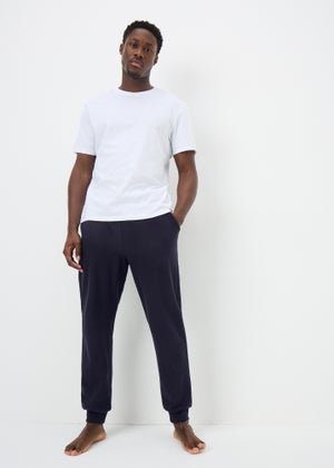 Navy Microfleece Joggers