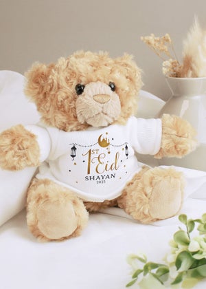Personalised Memento Company Brown 1st Eid Teddy Bear Personalised Memento Company Brown 1st Eid Teddy Bear