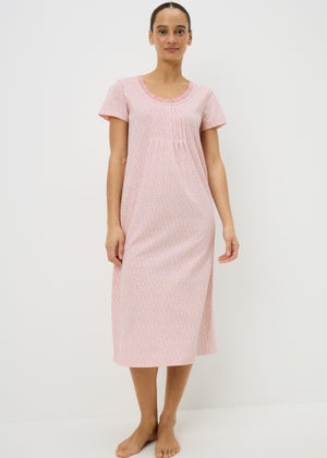 Pink Spot Longline Nightie