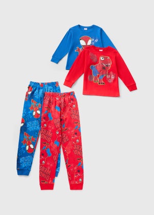 Spidey & Friends 2 Pack Boys Red Pyjama Sets (1-7yrs) Spidey & Friends 2 Pack Boys Red Pyjama Sets (1-7yrs)