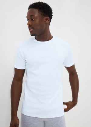 White Thermal Short Sleeve T-Shirt
